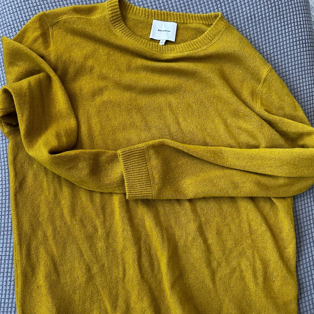 Reformation Cashmere Boyfriend Sweater